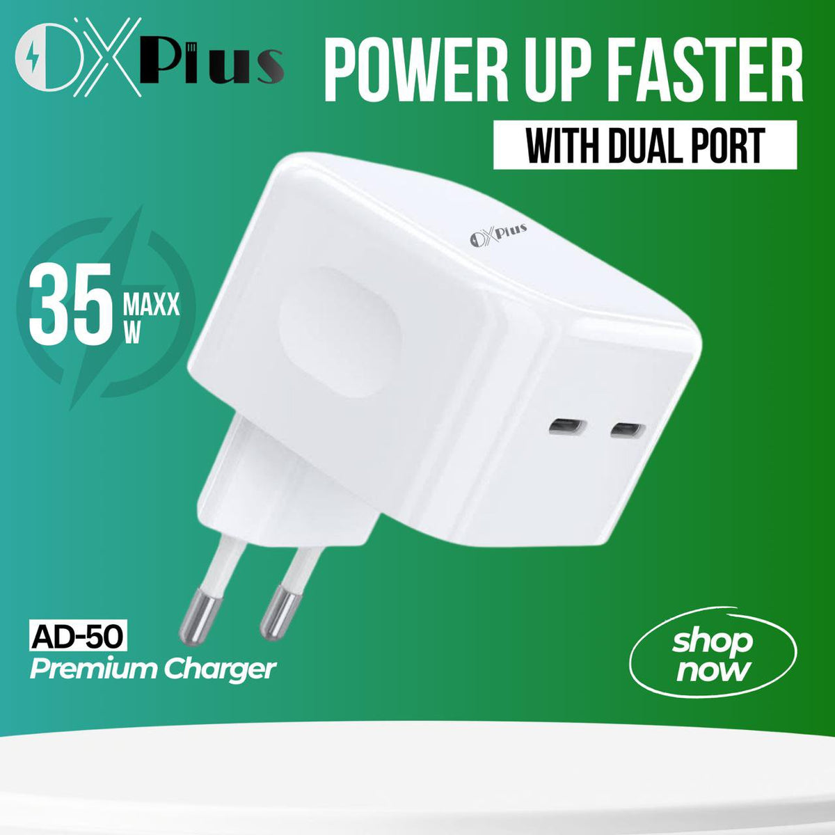 AD50 35w Pd Dual Port Adapter Detail-No Paking
