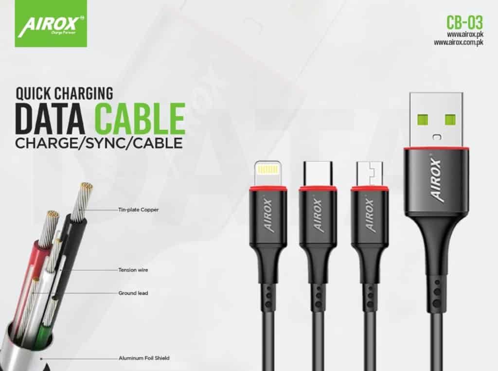 CB03 Type C  Airox Fast & Best Data Cable | 1200 mm