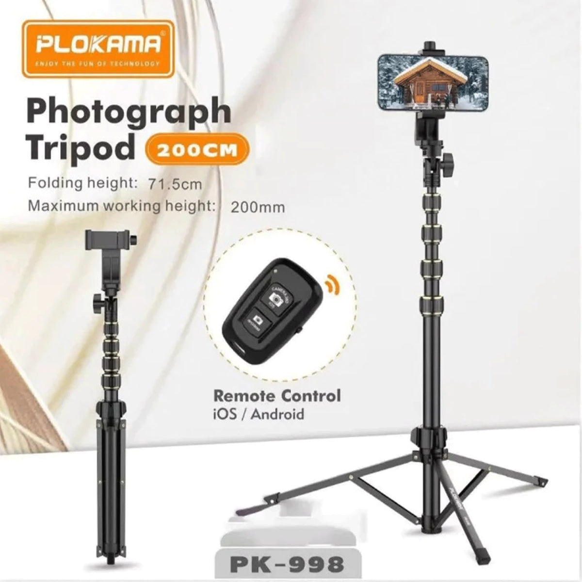 Plokama PK-998 Photograph Tripod Stand