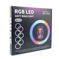 MJ33 RGB LED Soft Ring Light 33CM (13-Inch) With Phone Holder