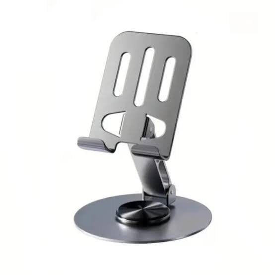 ZY033 Adjustable Desktop Mobile Phone Holder | 360° Rotating Biaxial Stand | Premium ABS & Metal Universal Table Mount