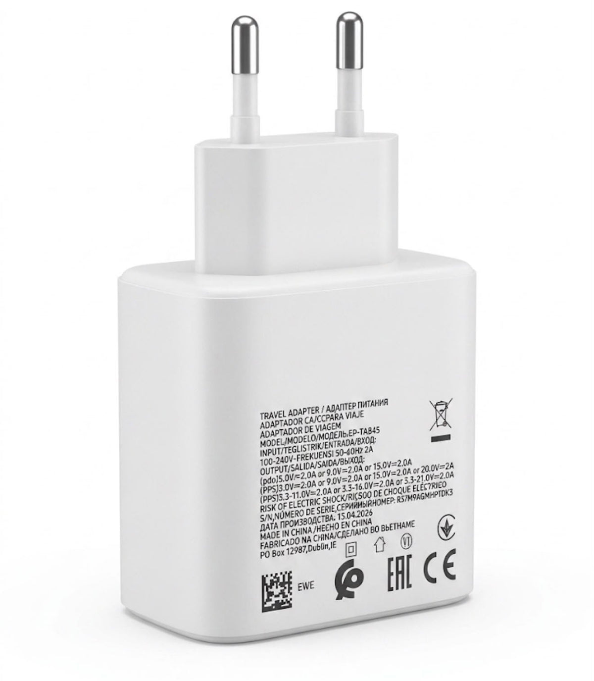Samsung 45w Super Fast Orignal Charger Loos Paking