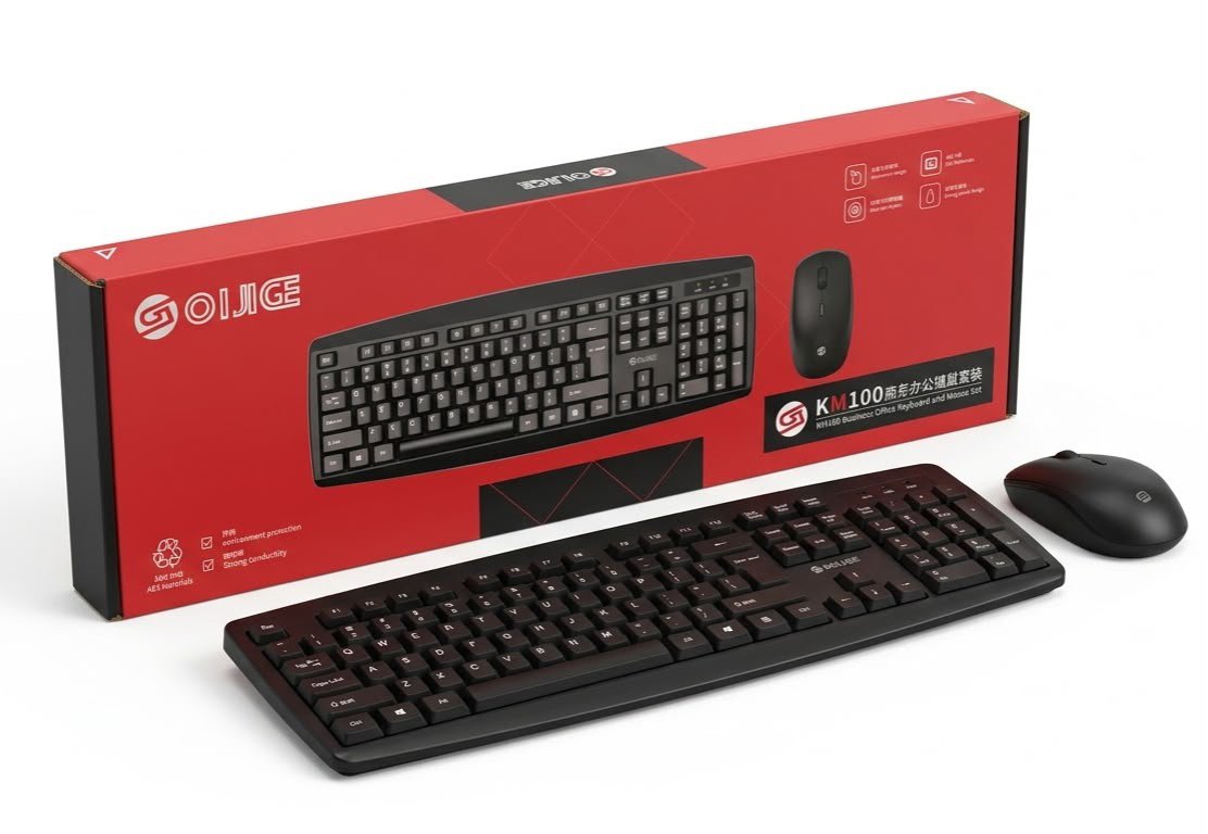 OIJIGE KM100 40P WIRELESS KEYBOARD MOUSE SET