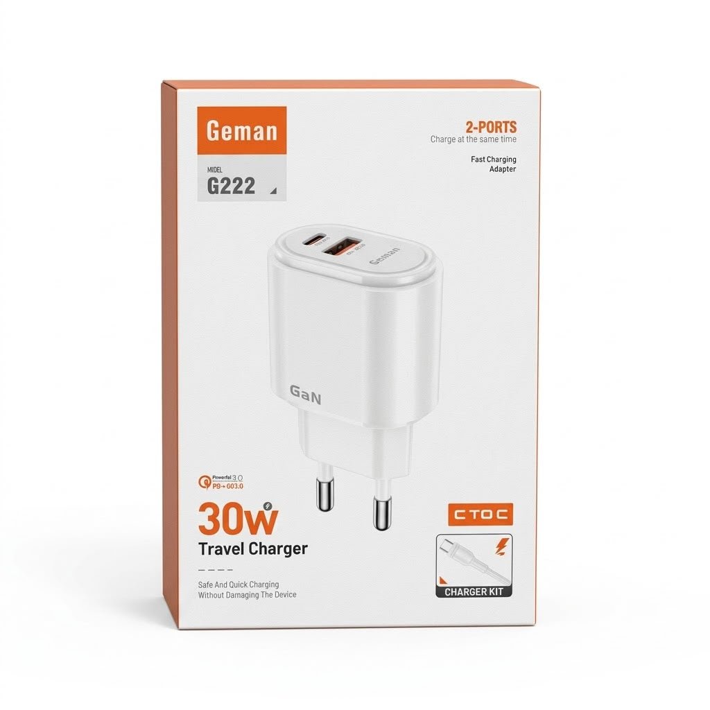 G222 30W PD+USB FAST CHARGER