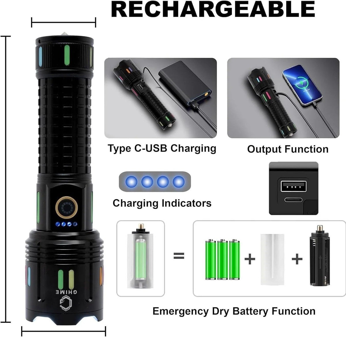 CB-G672D COBA 100W WICK 1000M Flashlight