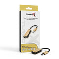 TURBO X TYPE C TO 3.5MM HEADPHONE JACK CHARGE ADAPTER 2IN1 CONNECTOR