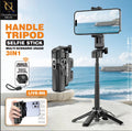 PLOKAMA LIVE-M6 3-in-1 Handle Tripod Selfie Stick with Wireless Remote Control, Zoom Support, Adjustable Phone Holder Adapter, Extendable Stand for Vlogging, Live Streaming, Travel, Photography & Video Recording