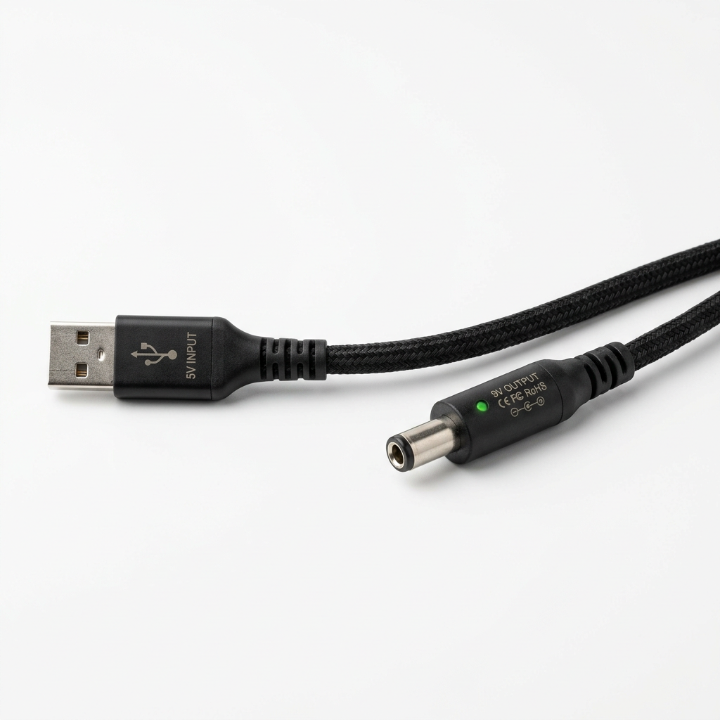 Power Boost Cable USB to DC - Front View