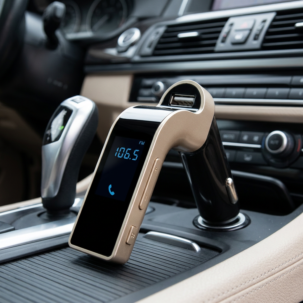 CAR G7 adapter in a parked car