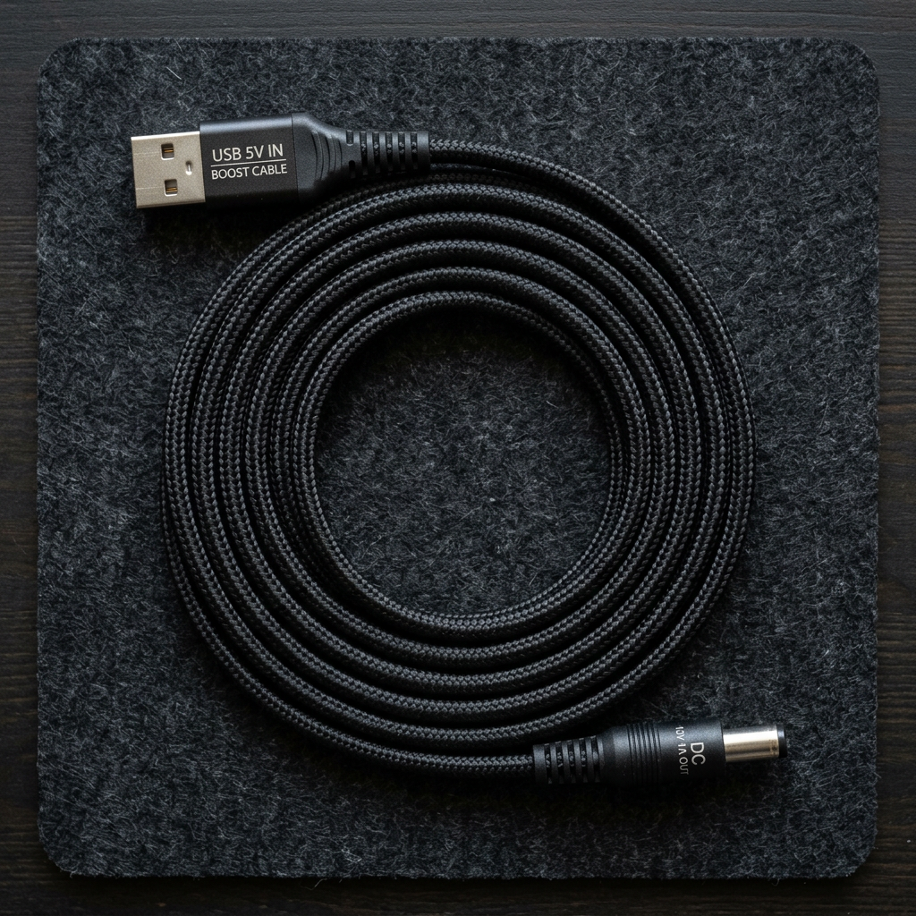Power Boost Cable USB to DC - Flat Lay