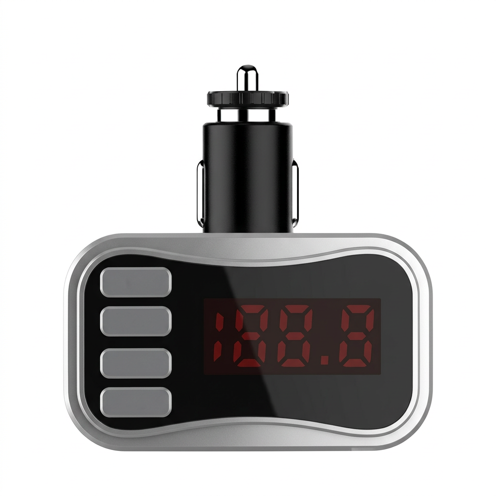 Allison car charger MP3 FM modulator, front view