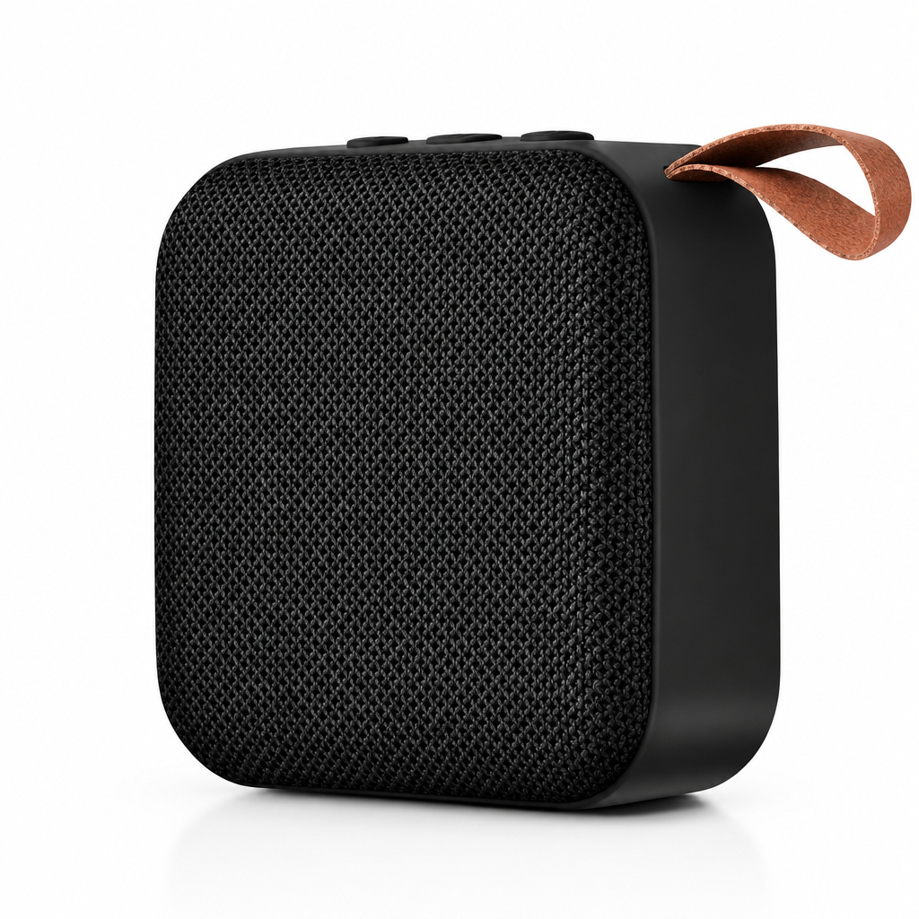 T5 Mini Square Fabric Portable Bluetooth Speaker with Strap